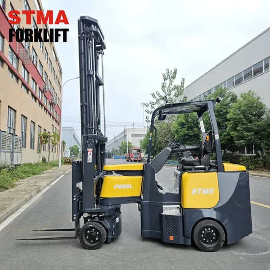 Stma Factory Supply Carrello elevatore articolato per corsie strette Carrello elevatore laterale a 3 vie per celle frigorifere Carrelli elevatori controbilanciati Capacità 2000 kg