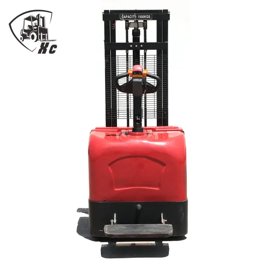 Carrello elevatore elettrico da magazzino, 1,5 tonnellate, con sollevamento pallet e altezza di sollevamento di 2 m e 3 m