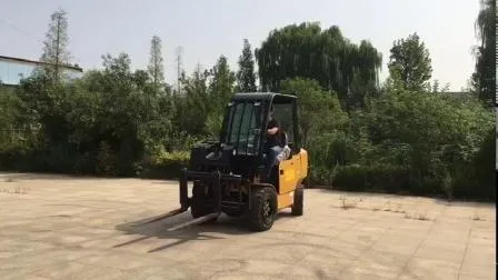 Carrello elevatore telescopico da 3 tonnellate con sollevatore telescopico CE Teletruck, piccolo mini sollevatore telescopico in vendita