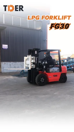 Carrello elevatore a gas GPL da 2 tonnellate e 3 tonnellate di produzione cinese Tder, nuovo carrello elevatore a gas GPL da 3000 kg, in vendita a basso prezzo