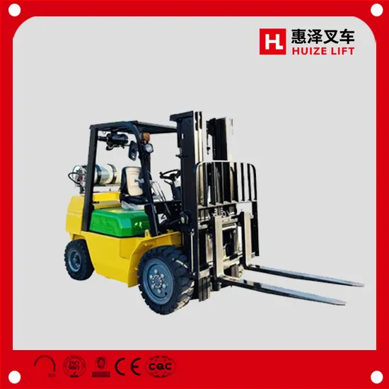 Montacargas 2 Ton 2.5 Ton GPL Gas Benzina Diesel Carrello elevatore con accessori a pinza