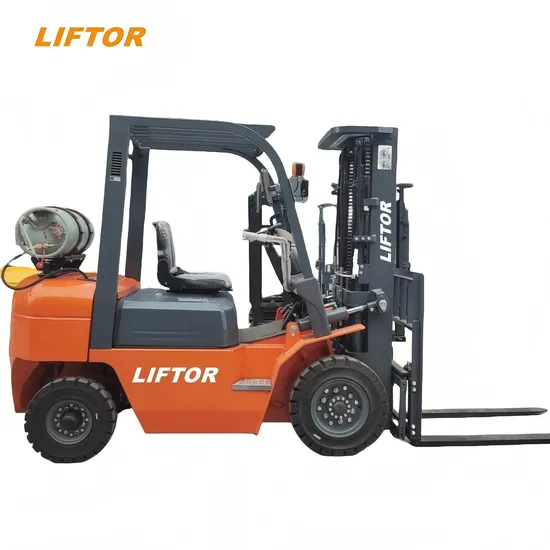 Carrello elevatore a benzina a 3 stadi da 3 tonnellate, carrello elevatore a GPL, carrello elevatore a tre stadi da 3 tonnellate e 3,5 tonnellate