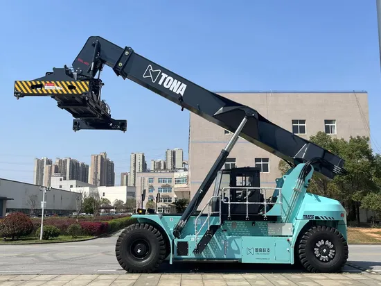 Il Container Reach Stacker soddisfa i requisiti dei container di peso diverso