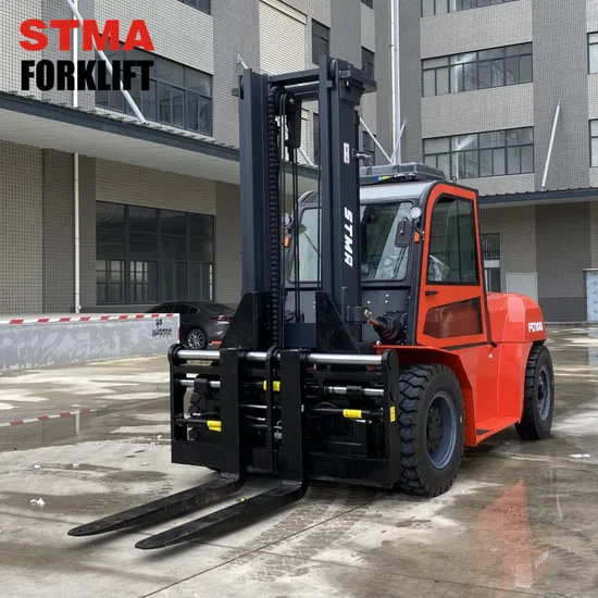 Attrezzatura Motore giapponese 6bg1 8 tonnellate 10 tonnellate 12 tonnellate Carrello elevatore diesel Prezzo con posizionatore forche opzionale