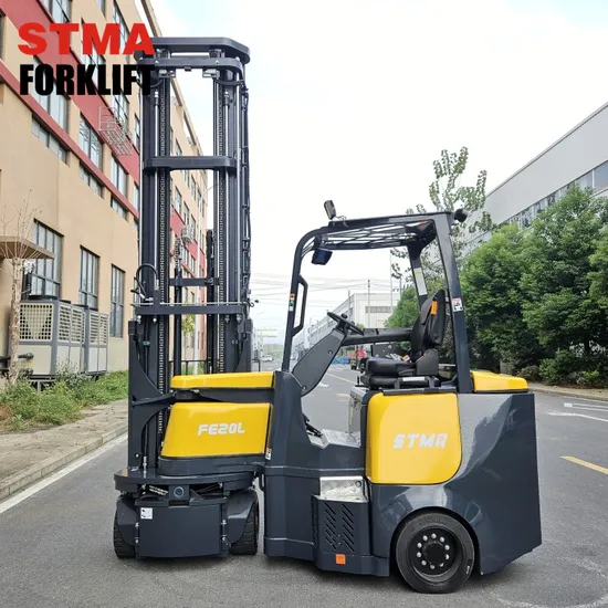 Carrello elevatore articolato elettrico VNA da 2 tonnellate con sistema di aria condizionata completo per corsie molto strette