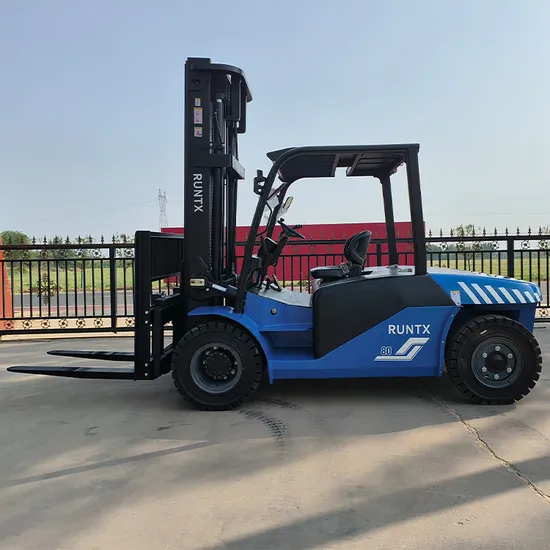 Carrello elevatore a batteria di alta qualità da 8 tonnellate, carrello elevatore elettrico di grandi dimensioni da 7 tonnellate, prezzo di fabbrica